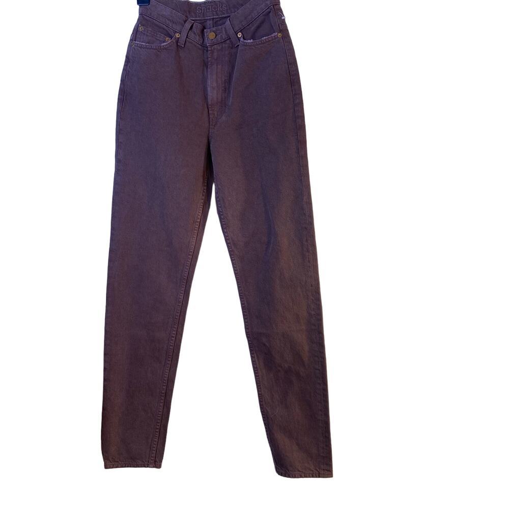 Snacks by Mother Women French Roast High Waisted Straight Leg Jeans‎ Size 24